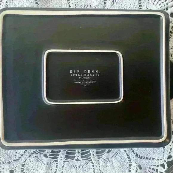 Rae Dunn jeepers creepers black baking / casserole pan 9 x 13 - Picture 2 of 4
